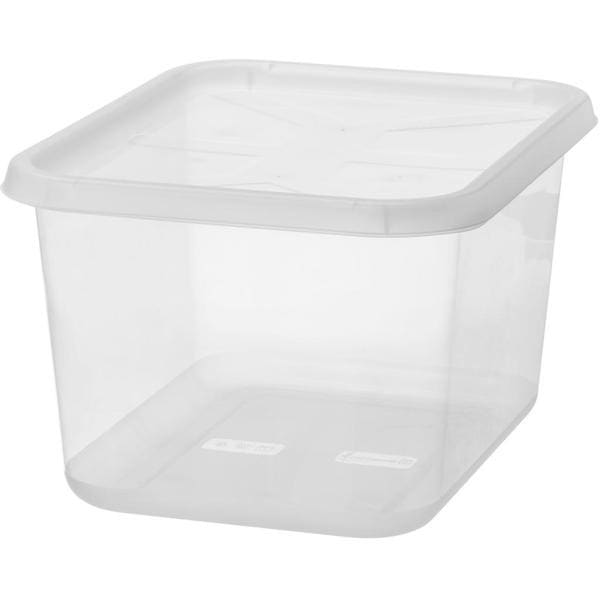 Boîte de rangement transparente empilable 25 litres Basic