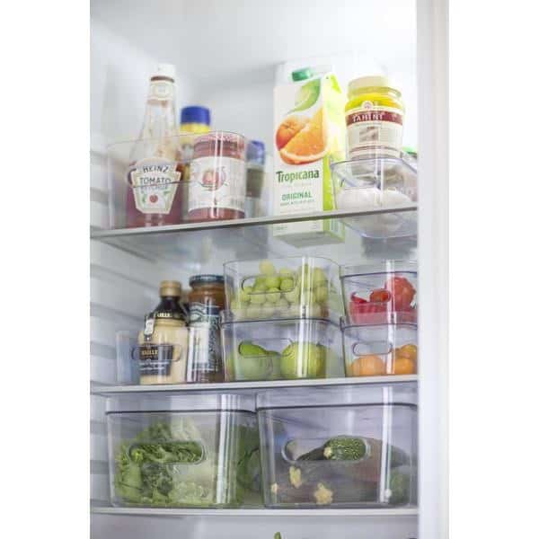 Lot de 5 bacs de rangement en plastique pour réfrigérateur, congélateur et  cuisine - Couleur aléatoire : : Cuisine et Maison