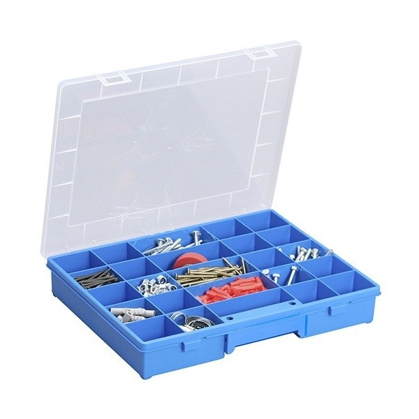 Boîte de rangement à roulettes gamme Logic - 50 litres - Bleu - Allibert