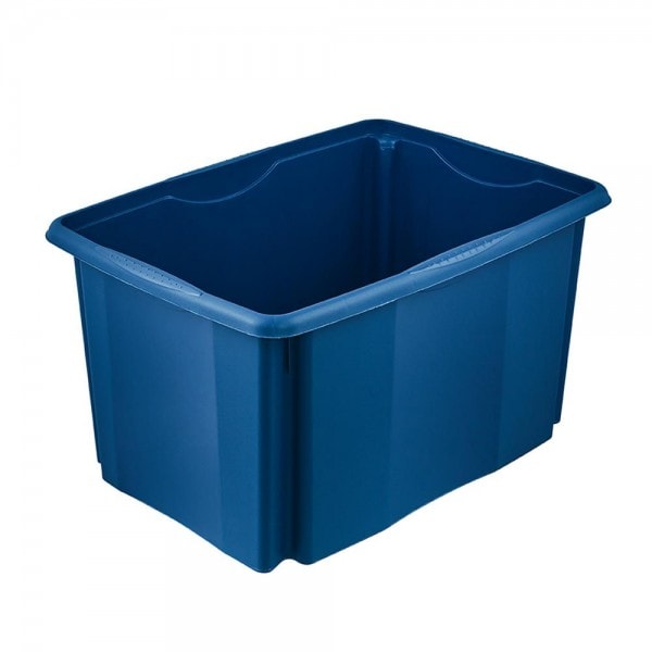 Grand Bac en plastique recyclé 45 litres gris noir ou bleu